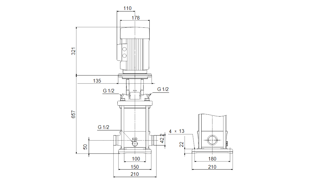 изтеглен файл Многостъпална помпа Grundfos CRN 5-16 A-P-A-E-HQQE 🔴 Доставка по заявка