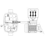 sirio_universal_3_phase_230v_motor_connection Инвертор за монофазни и трифазни помпи Sirio Universal 🟢 В наличност - sirio_universal_3_phase_230v_motor_connection