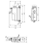 Битова канална система Grundfos Sololift2 CWC-3  🟢 В наличност - 97775316_size_chart