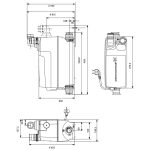 Битова канална система Grundfos Sololift2 C-3  🟢 В наличност - 97775317_size_chart