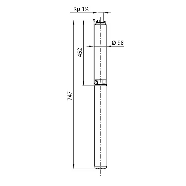 size_0414DM Потопяема сондажна помпа 4" Wilo-Sub TWU 4-0414DM 🟡 Доставка до 3 дни