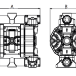 Dimensions Phoenix P120 Мембранна помпа Phoenix P120 🟢 В наличност - Dimensions Phoenix P120