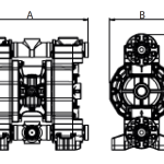 Мембранна помпа Phoenix P170 🟢 В наличност - Dimensions Phoenix P170