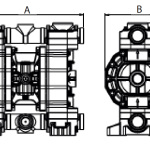 Dimensions Phoenix P252 Мембранна помпа Phoenix P252 🔴 Доставка по заявка - Dimensions Phoenix P252