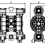 Dimensions Phoenix P400 Мембранна помпа Phoenix P400 🔴 Доставка по заявка - Dimensions Phoenix P400