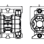 Dimensions Phoenix P55 Мембранна помпа Phoenix P55 🟢 В наличност - Dimensions Phoenix P55