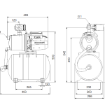 JP 4-54 PT-H INOX размери Хидрофорна самозасмукваща система Grundfos JP 4-54 PT-H INOX 🟢 В наличност - JP 4-54 PT-H INOX размери