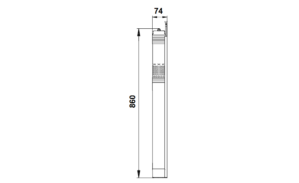 SQ 5-50 размери Потопяема сондажна помпа Grundfos SQ 5-50 🟢 В наличност